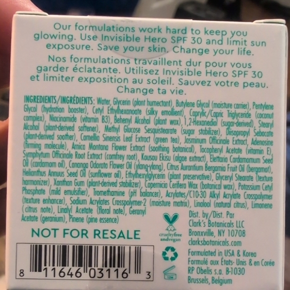 Clarks Deep Moisture Mask Redness Rescue + Daily Plumping Cream NIB NEW IN BOX - Picture 5 of 12